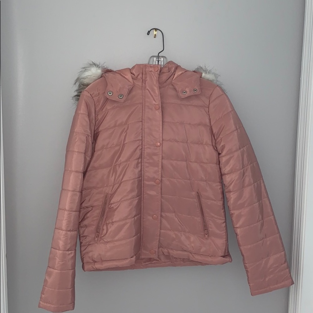 Fashion Nova coat with detachable hoodie